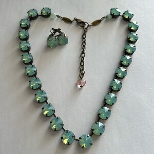 Sabika Shades Choker & Earrings